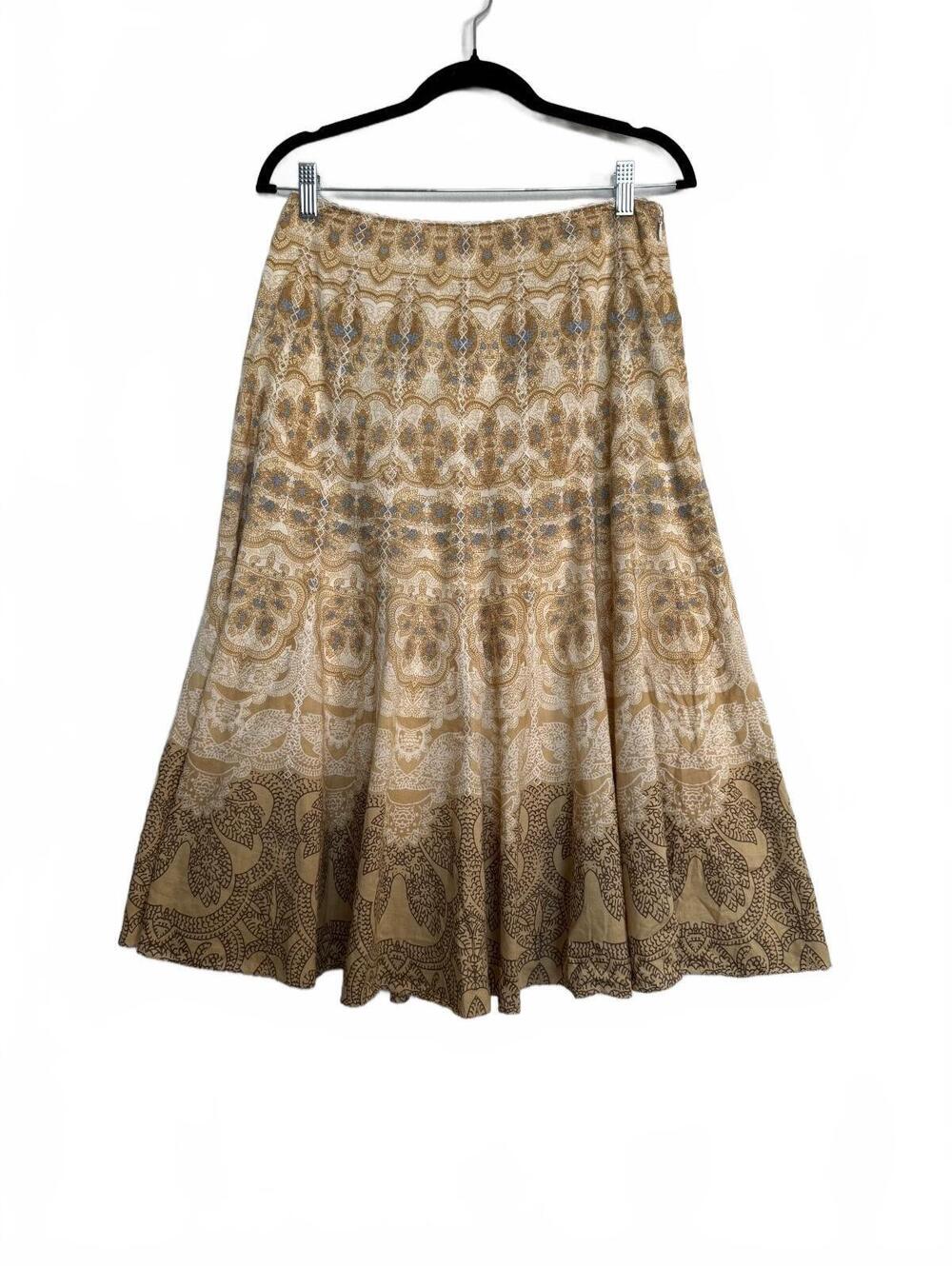 Vintage Bohemian Cream Paisley Print